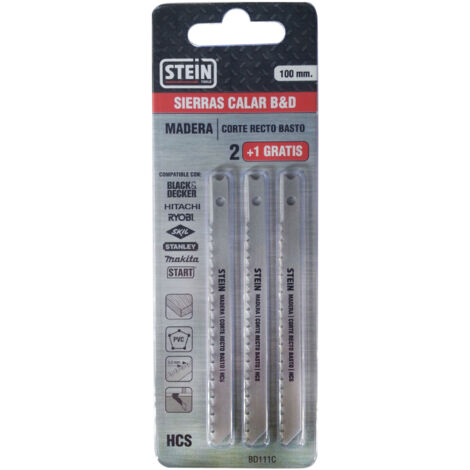 Sierra calar stein b&d madera corte recto basto 100mm (1/2)