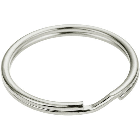 Llaveros Metálicos De 38 Mm - Pack De 50 Unidades, Color Níquel, Para Llaves, Tarjetas, Manualidades, Etc.