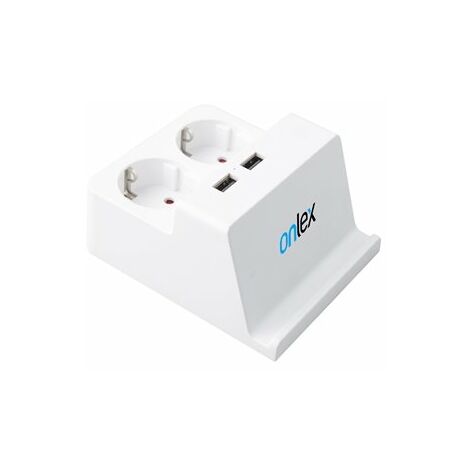 Base 2 tomas enchufe + 2usb cable 1,5m onlex