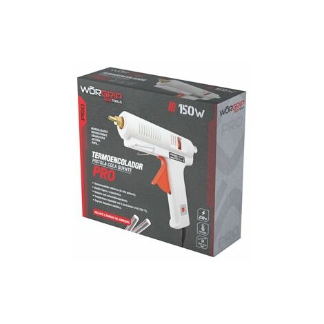 Pistola termofusible 300W 230V WORGRIP PRO