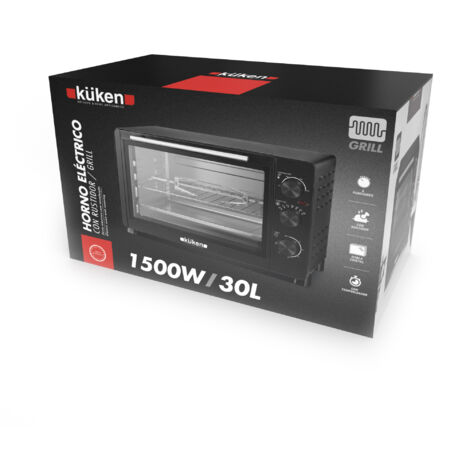 Horno Eléctrico De Mesa Atma Con Grill 45l 1800w Convección Y Spiedo