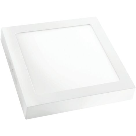 Downlight led matel cuadrado blanco superficie 18w chip samsung luz 6400K (1/3)
