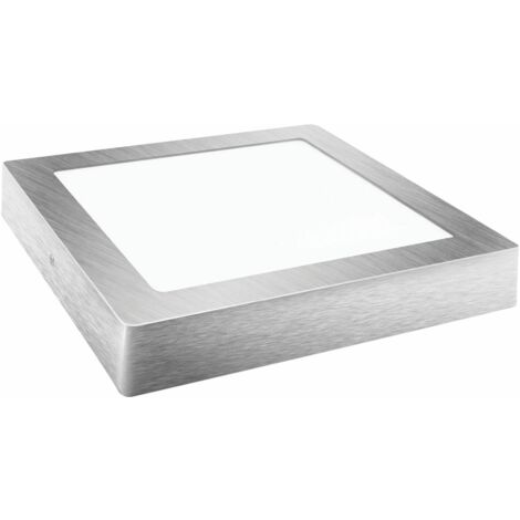 Downlight LED Superficie Cuadrado Plata 18W Cálida Matel
