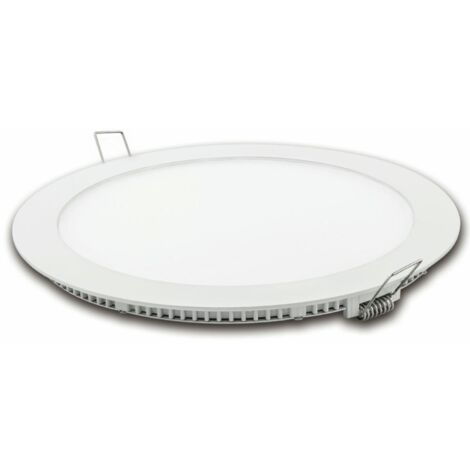 DOWNLIGHT LED REDONDO PLANO MATEL BLANCO 18W NEUTRA