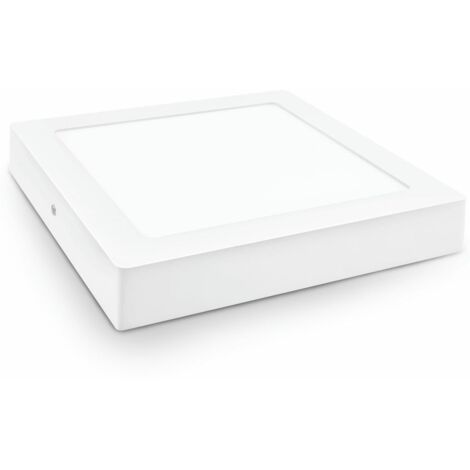 Downlight LED Superficie Cuadrado Blanco 18W Cálida Matel (1/3)