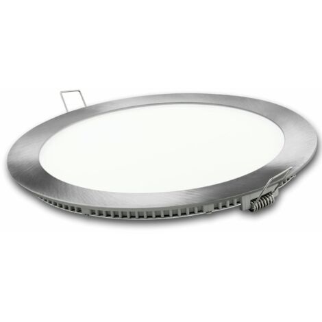 DOWNLIGHT LED REDONDO PLATA MATEL 9W NEUTRA (1/3)