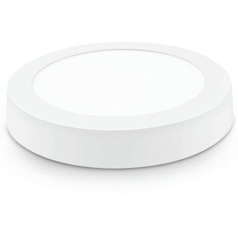 Downlight led superficie redondo blanco matel 18w 2700K (1/3)