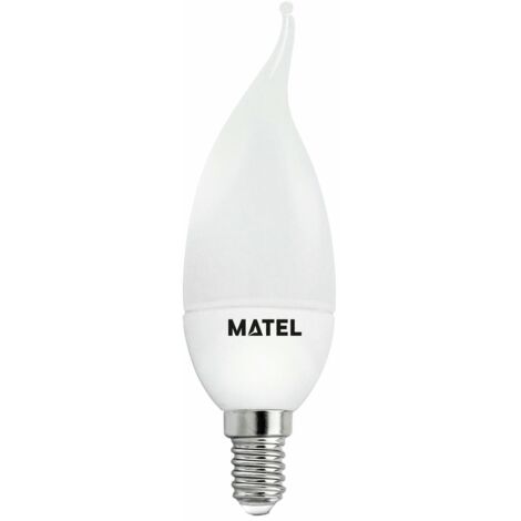 Bombilla LED Vela Llama 3 Intensidades E14 5W Neutra Matel