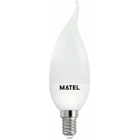 Bombilla LED Vela Llama 3 Intensidades E14 5W Cálida Matel