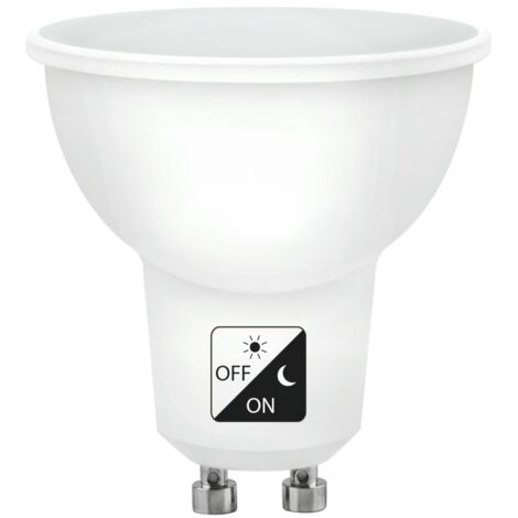 Bombilla LED Dicróica Sensor Crepuscular 5W Fría Matel