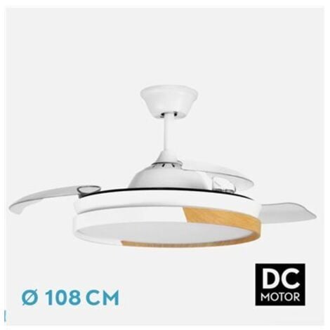 Ventilador de techo EMPERADOR 72W blanco / haya 3 aspas