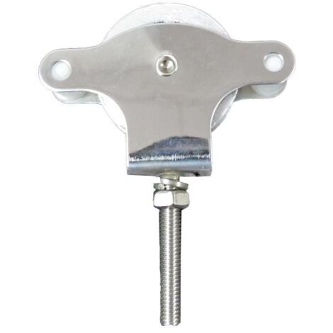Polea Tendedero Wolfpack Inoxidable 40 mm. / Roldana Metálica Con Tornillo (1/2)