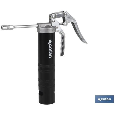 COFAN bomba engrase vertical p/cartucho 400 grs , La bomba de engrase vertical para cartucho de 400 g con rosca grande está diseñada para ofrecer un engrase eficiente, limpio y sin