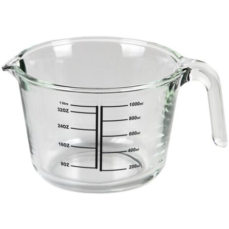 JARRA MEDIDORA DE VIDRIO BOROSILICATO 1 L MODELO BARITINA