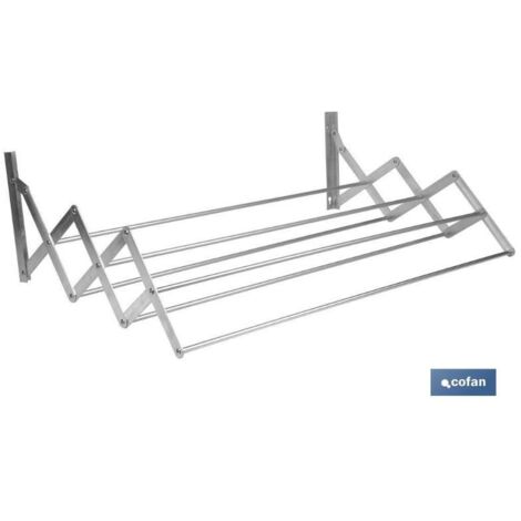 COFAN tendedero extensible pared aluminio  4.8 m , Tendedero extensible para pared.Fabricado en aluminio de alta calidad, proporcionando una mayor resistencia y vida útil del produ
