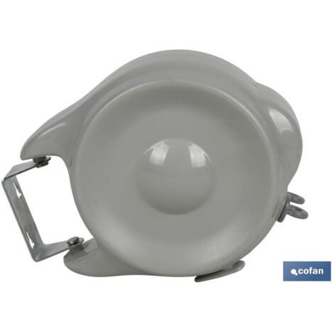 COFAN tendedero de pared dos lineas 24 m (12m por linea) , Tendedero retráctil de pared fabricado en PVC y cuerdas de alta calidad, proporcionando una mayor resistencia y vida útil