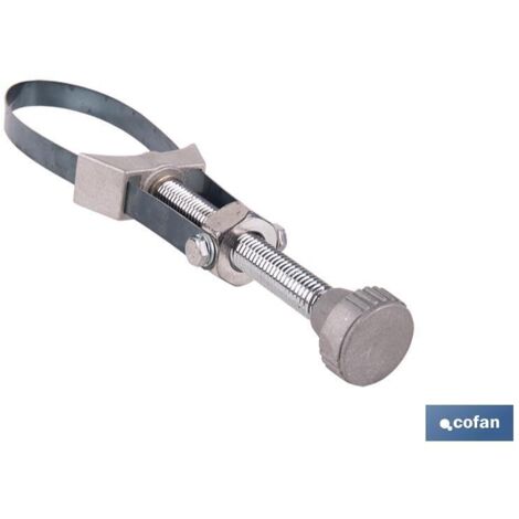 COFAN llave de filtro de aceite fleje 65-105 mm , Llave para filtros de aceite que se ajusta mediante fleje de acero.Este tipo de llave es ajustable a cualquier objeto cilíndrico c