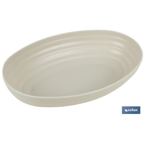 FUENTE OVALADA VERDE AGUA 24X16X5.5CM MODELO NARA 1080ML VENTA UNITARIA
