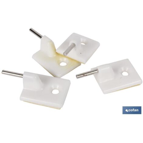 BLÍSTER DE 4 UDS. SOPORTE MARRÓN PARA CORTINAS VENTA UNITARIA