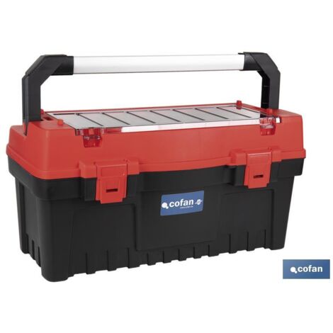 caja de herramientas con organizador y refuerzos abs 595 x 288 x 308 mm (1/4)