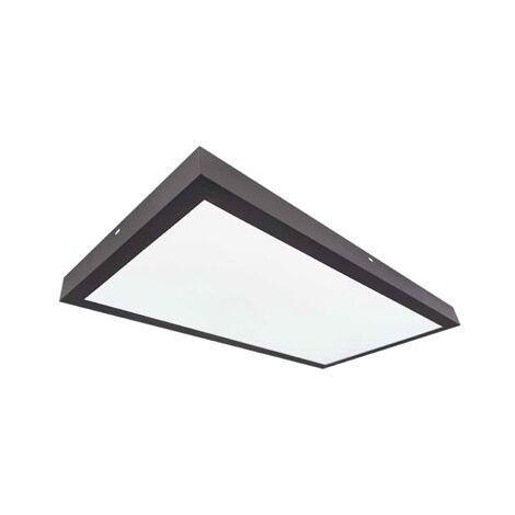 Panel LED Kisongo superficie 36W 4200K negro 90x30cm (1/8)