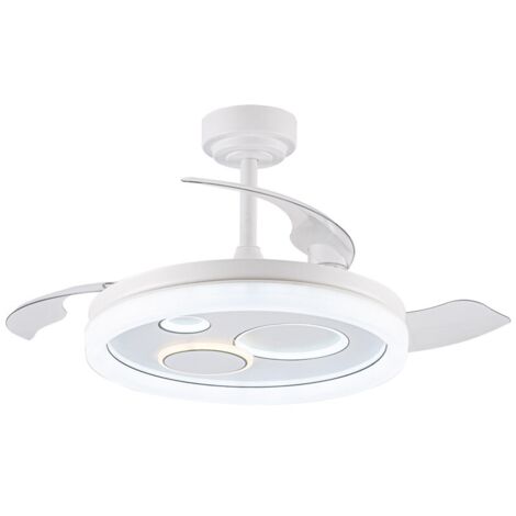 Ventilador LED aspas plegables Naira Blanco 50W 6000Lm CCT