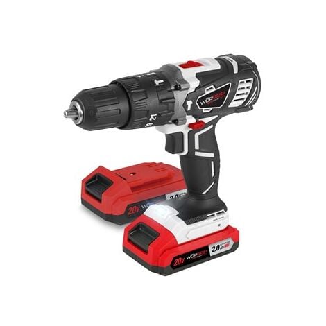Taladro percutor worgrip 20v 2 baterías 2.0ah