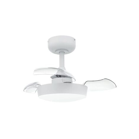 Ventilador techo DC Nacala con luz CCT regulable y mando Ø55 Blanco
