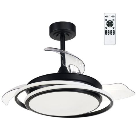 Ventilador de techo LED Antila Mini Negro 45W 4000 Lm CCT