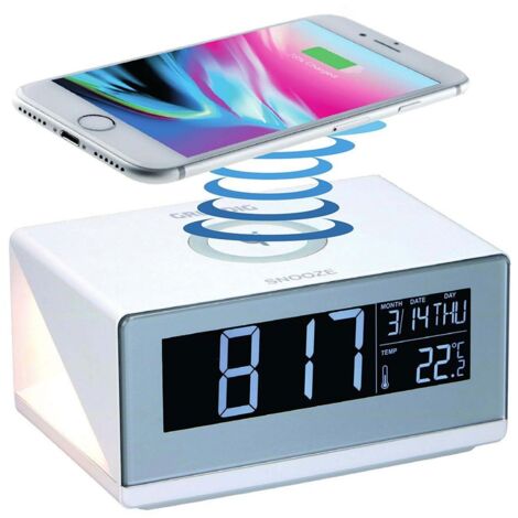 Despertador Grundig Con Luz Diurna Y Bluetooth - Radio, Sonidos Naturales, Auxiliar Y USB, Color Blanco