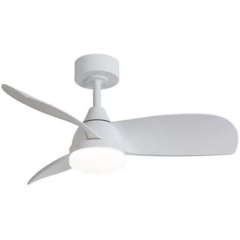 Ventilador de techo LED “Byan” regulable con control remoto (18W 3CCT 2000lm) IP20 Ø92cm color blanco (1/5)