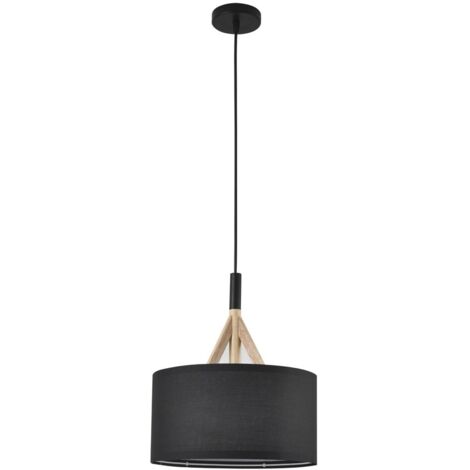 Lámpara colgante Abi Negra D30 1xE27 (1/5)