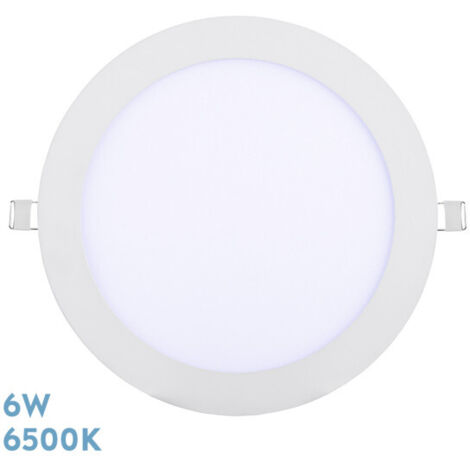 FABRILAMP Downlight Tanzanita 6w 6500k Blanco 540lm 1,3x11,6x11,6 Cm Corte 10d