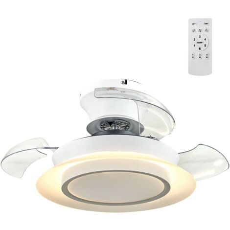 Ventilador LED con aspas retráctiles Villa 18W 2400Lm CCT (1/5)