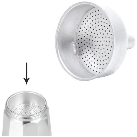 Embudo Cafetera Aluminio Classic / Inducción 3 Tazas (1/2)