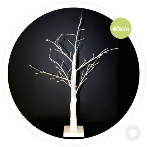 Árbol decorativo LED Cumia 60cm 3xAA Blanco (1/2)