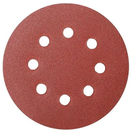 Juego de 5 Discos Adhesivos de Lija Ø125 mm Workpro 21153 (1/3)