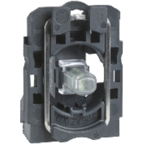Cuerpo diámetro 22mm 230-240V con LED verde tornillo embellecedor plástico (1/3)