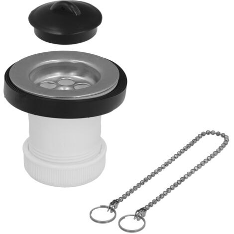ABRISA Válvula Lavabo/Bide Con Tapa y Cadena 1 1/2" Salida Ø 40 Mm