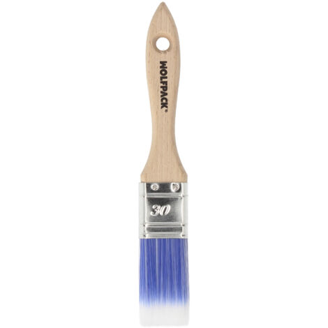 Paletina Profesional Plus Ancho 30 mm. Cerdas Sintenticas PBT, Mango Madera Haya Ergonomico, Brocha Pintor, Pincel Pintura (1/5)
