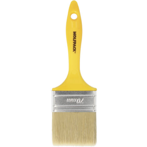 WOLFPACK LINEA PROFESIONAL Paletina Profesional Cerda Blanca Ancho 70 mm. Cerdas Naturales Mango Plastico Ergonomico, Brocha Pintor, Pincel Pintura (1/5)