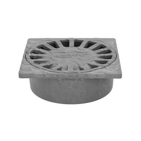 Sumidero Sifónico Pvc  25x25 cm. Salida De Ø 90 / 110 mm. desagüe, Desaguadero, Tragadero, Alcantarilla,