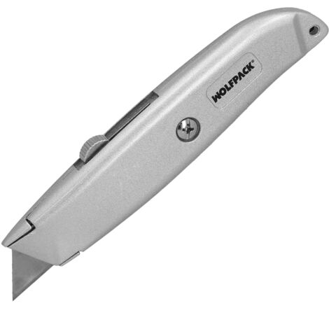 WOLFPACK LINEA PROFESIONAL cutter hoja trapezoidal retráctil acero sk5