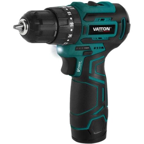 Taladro Percutor VATTON 12V con 1 Batería 2.0Ah Brushless: Potencia y Eficiencia (1/5)
