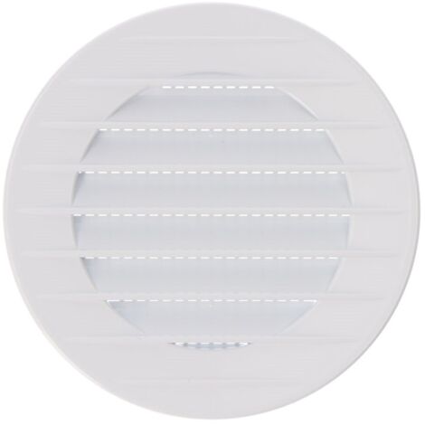 REJILLA VENTILACIÓN REDONDA EMPOTRABLE CON MOSQUITERA Ø70mm ABS BLANCA
