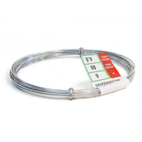Alambre galvanizado rollo 1/4 kg N° 6 1.10mm (1/2)