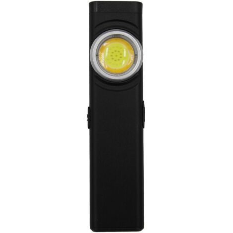 Mini linterna LED COB regulable ultrafina (5W 500lm) con cable tipo USB C IP20 102x25x13,8mm color negro (1/5)