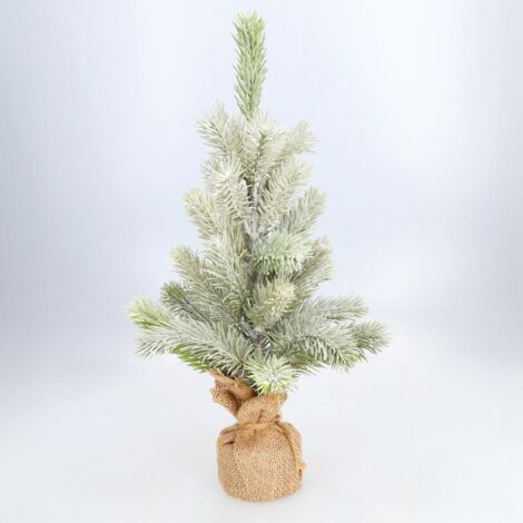 Árbol de Navidad "Adon" Ø20x40cm color blanco verde y marrón (no iluminado) (1/5)