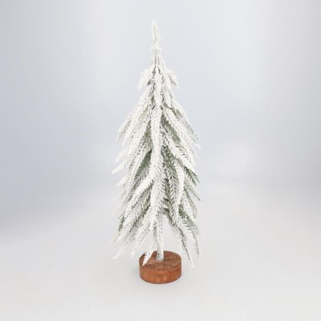 Árbol de Navidad "Limbai" Ø20x40cm color blanco verde y marrón (no iluminado) (1/5)