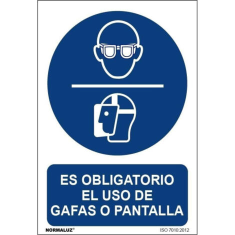 normaluz señal 29,5x20 obligatorio uso de gafas o pa rd20618